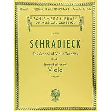 SCHOOL OF VIOLIN TECHNICS BOOK 1 TRANSCRIBED FOR VIOLA Henry Schradieck/  Samu