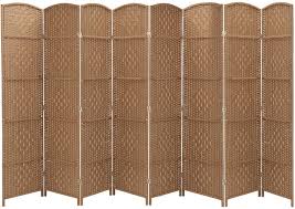 Rhf 6 ft.tall room divider with stand,19 each panel,rustic folding privacy screens,heavy duty partition wall dividers, room separator, temporary wall, screen panel with feet, 6 panel, brown. Rhf 6 Ft Tall Extra Wide Diamond Weave Fiber Room Divider 8 Panel Room Divider Screen Room Dividers And Folding Privacy Screens 8 Panel Room Dividers And Folding Privacy Screens Dark Coffee 8 Panel Cushypaws Co Uk