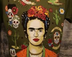 Women's T-shirt Frida Kahlo White T-shirt, Art T-shirt, Art Tshirt, Art  Shirt, Girl, Cotton