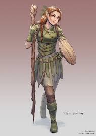 Name Yesta Fenritas Artist Bchangart Tags Elf Wood Elf Druid Mage Elf Characters Elf Druid Female Elf