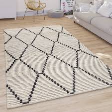 Designer teppich moderner teppich wohnzimmer teppich barock design steinmauer optik in braun beige grau creme meliert größe 80x150 cm. Teppich Wohnzimmer Skandi Rauten Muster Teppich De