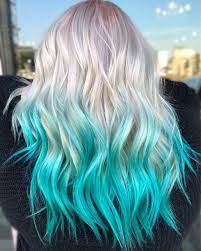 Opening up many exciting possibilities dual tone hair colors are full of drama and magic. 32 Cute Dyed Haircuts To Try Right Now Blue Ombre Hair Cool Hair Color Hair Styles