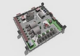 Low Poly Toon Military Base 3d Model Military Base Military Model