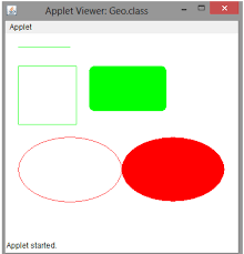 This program is not system level program but it is a network level program. Write An Applet To Draw Various Geometrical Shapes Connect2compute