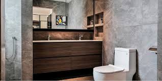 Finally, a fun but chic twist in the modern contemporary hdb bto interior design is seen in the toilets. 4 Best Modern Bathroom Design Ideas For Hdb Flats In Singapore