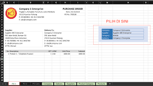 Indonesia sakti sebagai berikut : Purchase Order Template Guna Excel Rekemen My