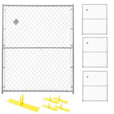 Also, included in each bag are 3 viper channel™ pieces 42 in length (allowing for 10' of coverage with 6 for spare). Perimeter Patrol 6 Ft X 20 Ft 4 Panel Powder Coated Chain Link Temporary Fencing Rf 0505 Cl The Home Depot