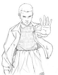 Stranger Things Coloring Book Eleven Stranger Things Drawing Stranger Things Art Stranger Things Poster