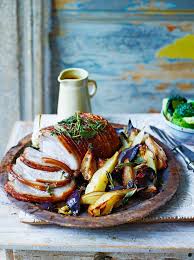 Pear Roasted Pork Loin Joint Pork Recipes Jamie Oliver Recipe Roast Pork Loin Joint Pork Roast Pork Recipes