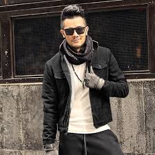 Men S Leather Suede Slim Motorcycle European Style Biker Jacket Winter Fashion Jackets Casual Wear For Men Leather Jacket Men
