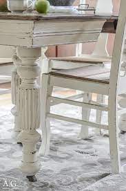 Antique Dining Table Updated With Chalk Paint Antique Dining Tables Dining Table Chairs Antique Dining Room Table