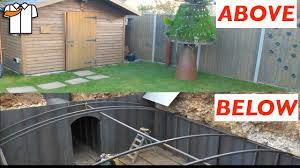 The easiest and most efficient way of doing this is landscaping. Backyard Underground Bunker Tour Update 5 Years On Youtube