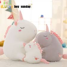 Ucuz Unicorn Pelus Oyuncak Yag Unicorn Doll Sevimli Hayvan Yumusak Yastik Do Moja Strona Hayvan Yastiklari Oyuncak Hayvan