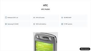 HTC P6300 Full Device Specifications ...