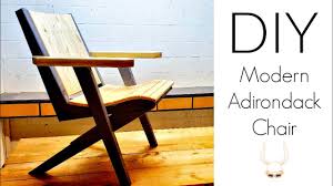 Diy Modern Adirondack Chairs Woodworking Project Youtube