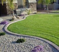 How To Make Decorative Concrete Curbing Hunker Backyard Landscaping Designs Landscape Curbing Backyard Landscaping