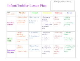 Infant Toddler Lesson Plan Template Lesson Plans For Toddlers Toddler Lesson Plans Template Curriculum Lesson Plans