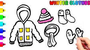4.0 out of 5 stars 137. Winter Clothes Drawing And Coloring For Kids Winter Dress For Kids Youtube