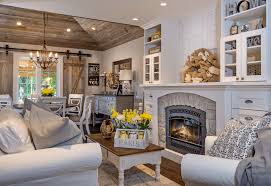 The white color will be contrasting to the black tv. 14 Farmhouse Style Living Room Tips