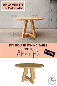 Round Dining Table Minimal Tools Woodbrew Round Dining Table Round Wood Dining Table Round Dining