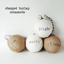 26 Easy Diy Ornaments The Benson Street Homemade Christmas Decorations Burlap Christmas Decorations Burlap Ornaments