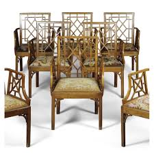 A Set Of Eight George Iii Fruitwood Armchairs Br Circa 1760 In Chinese Chippendale Style Lot Chippendale Chairs Chinese Chippendale Chairs English Furniture