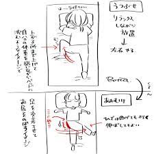 六多いくみ rotta ikumi on twitter 整形外科で教えてもらった腰痛を緩和する体操まとめ 骨盤周りやお尻のこりをほぐして 反り腰や猫背を緩和する体操です exercise health fitness workout