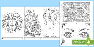 Save or print them, share with your family! Light And Dark Themed Mindfulness Coloring Pages