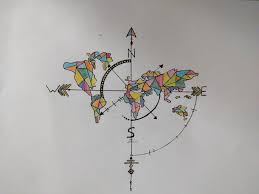 Monde Rose Des Vents Dessin Couleur Rose Des Vents Dessin Rose Dessin