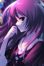 See more about anime, anime girl and purple hair. Beautiful Purple Hair Anime Girl Fireworks 640x1136 Iphone 5 5s 5c Se Wallpaper Background Picture Image