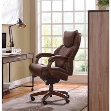 La Z Boy Delano Chestnut Brown Bonded Leather Executive Office Chair 45833 Executive Office Chairs Leather Office Chair Office Chair