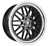 RS2 19×8.5 Gloss Black Machined Lip Rim
