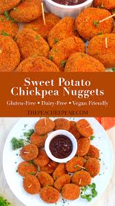 These Sweet Potato Chickpea Nuggets Make For A Great Finger Food For Infants And Toddlers They R Vegetarian Recipes Vegetarian Vegan Recipes Baby Food Recipes