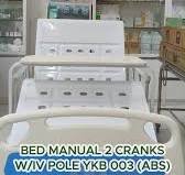Buy the Bed Manual 2 Cranks with IV Pole YKB003 (ABS) at Berovan Marketing!  Perfect for clinics, hospitals, and home care. Durable, easy to use, and  built for patient comfort. 💚, For further ...