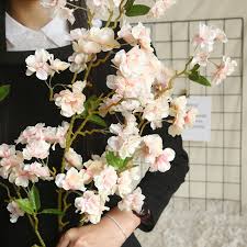 Shop mood exclusive fabrics today! 1m Cherry Blossom Artificial Flower Branch For Home Decoration Silk Flower Wedding Party Decoration Diy Fake Tree Accessories Artificial Dried Flowers Aliexpress