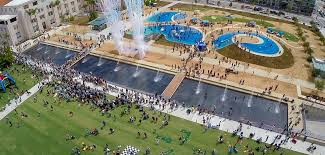 Water line installation & repair san diego ca. Outside The Lines Water Feature At San Diego S Waterfront Park