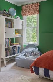 Remodelaholic | blue boys bedroom makeover with chevron. Red Green And Blue Boys Room Transitional Bedroom