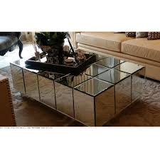 It's crafted from laminate with four slim chrome legs. Block Mirrored Coffee Table Brisbane Furniture