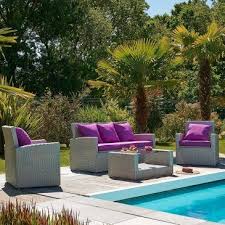 Salon De Jardin 5 Pl Table Basse Resine Tressee Canape 3 Pl Et 2 Fauteuils Mediterranee Mobilier De Jardin Design Salon De Jardin Salon