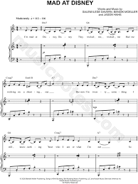Rotten to the core piano sheet music onlinepianist. Salem Ilese Mad At Disney Sheet Music In C Major Transposable Download Print Sku Mn0218825