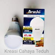 Lampu emergency yang dapat dicas ulang ini hadir dengan led berkualitas yang dapat memancarkan cahaya yang sangat terang, lampu ini sangat cocok anda. Lampu Led Bulb Emergency Ac Dc Arashi 9 Watts Shopee Indonesia