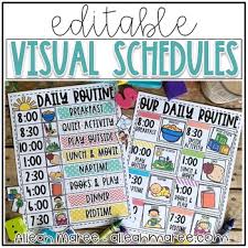 These free printable visual schedules for home and daily routines might help make things easier. Daily Routine Visuals Worksheets Teaching Resources Tpt