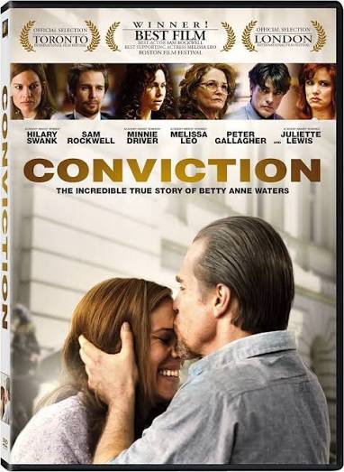 Amazon.com: Conviction : Goldwyn, Tony Swank, Swank, Hilary Lewis,  Rockwell, Sam, Driver, Minnie, Leo, Melissa, Lewis, Juliette, DuVall, Clea,  Dean, Loren, Gallagher, Peter, Graynor, Ari, Goldwyn, Tony Swank: Movies &  TV