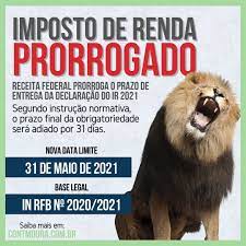 Vetada nova prorrogação do prazo de entrega. Imposto De Renda Tem Prazo De Entrega Prorrogado Contabilidade Moura