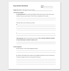 Key word outline printable : Outline Template For Essay Word Pdf 5 Samples Examples
