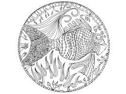 Adult coloring book pages mandala coloring pages animal coloring pages printable coloring pages coloring books kids coloring coloring sheets fish coloring page doodle coloring. Mandala Fish Mandalas Adult Coloring Pages