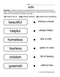 Resources Worksheets Suffixes Worksheets Prefixes And Suffixes Phonics Lessons