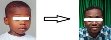 Skin and facial hair during the first stage of aging.