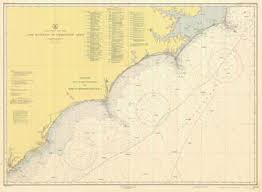Cape Hatteras To Charleston Light Coastal Chart 1945