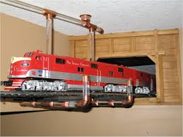 Ceiling o gauge train wall mounted. Model Trains Cabinets By Greg